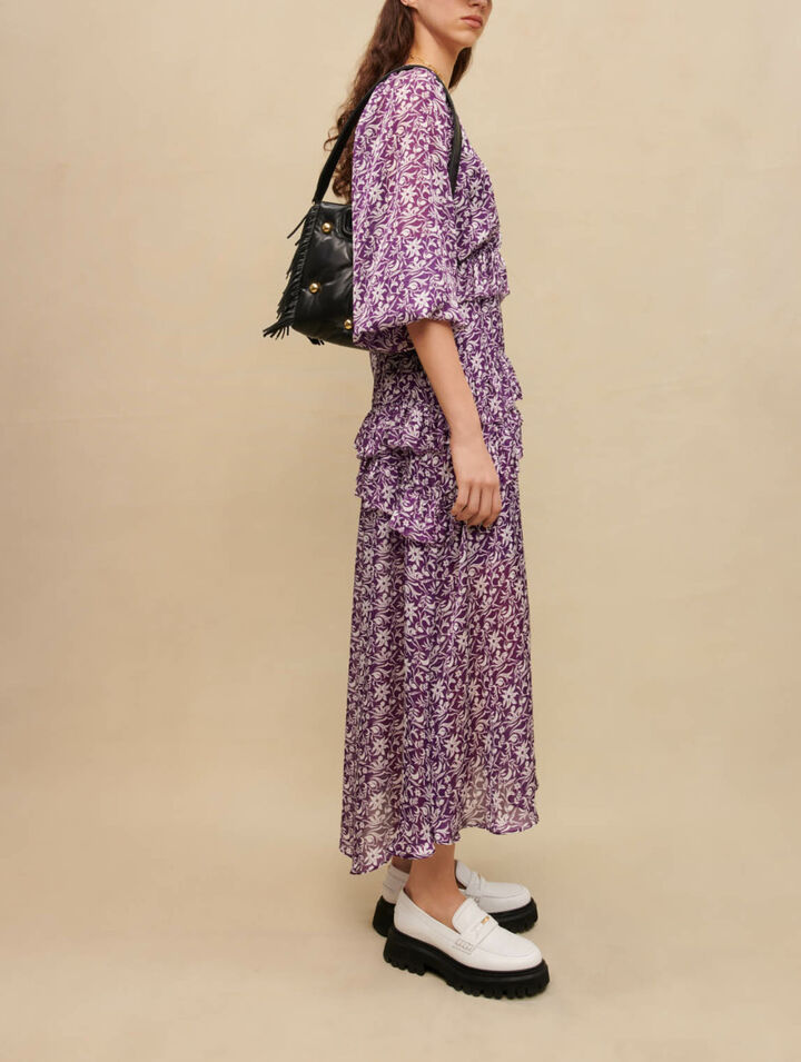 Floral print maxi dress
