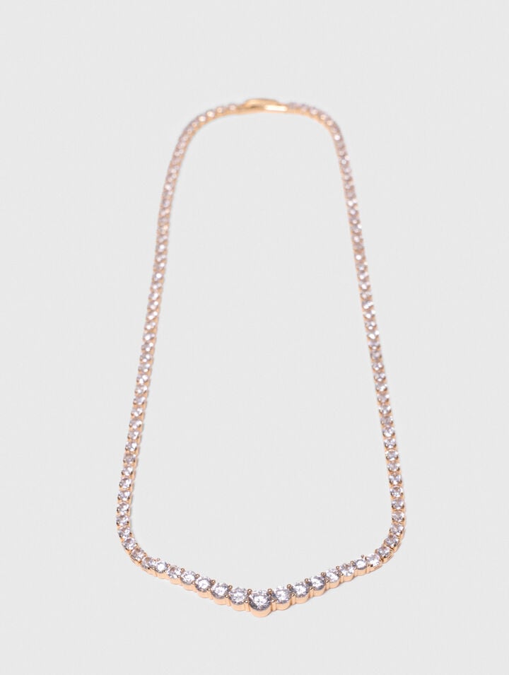 Cascade diamanté necklace