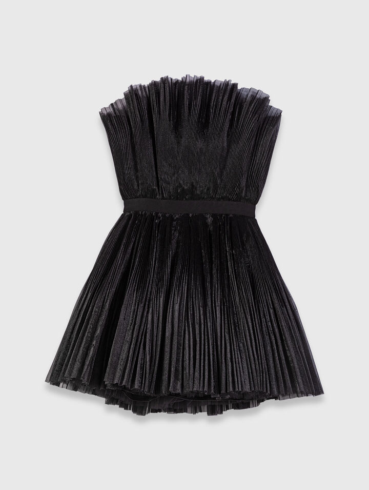 Tulle and organza bustier dress