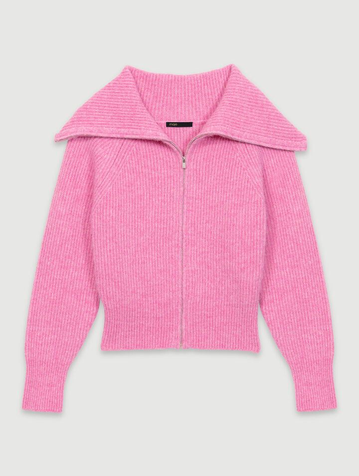 Wool-blend cardigan