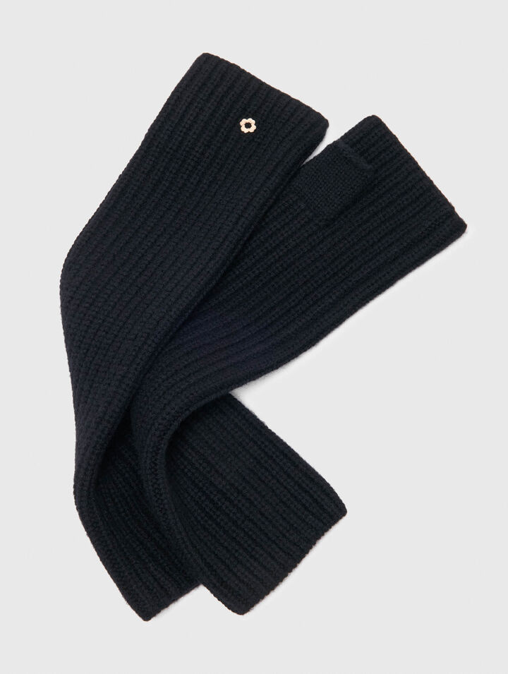 Wool and cashmere mittens