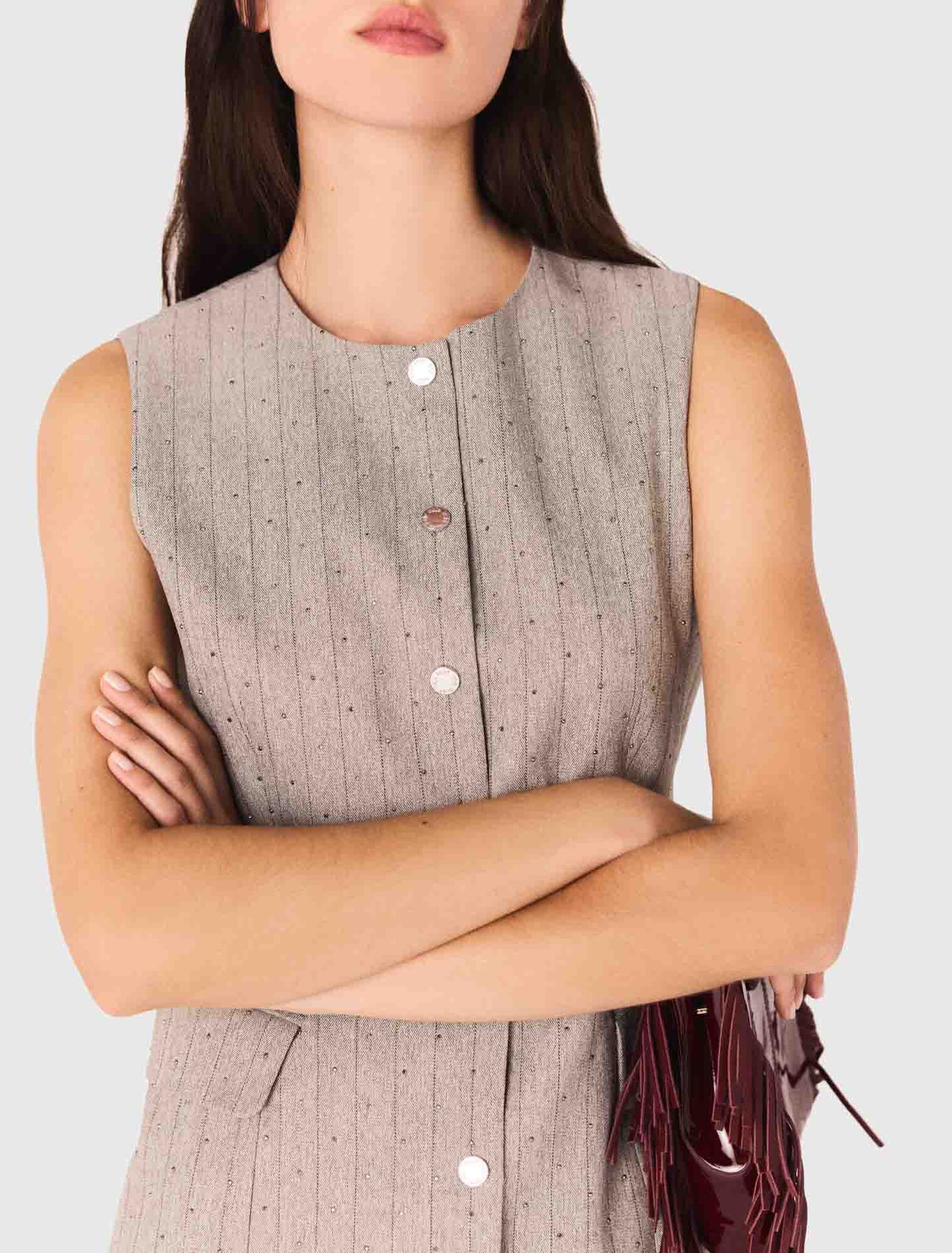 Short rhinestone suit dress
