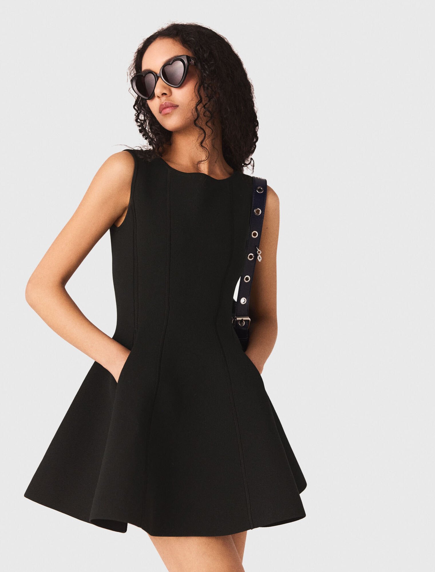 Skater dress with jewelled bows