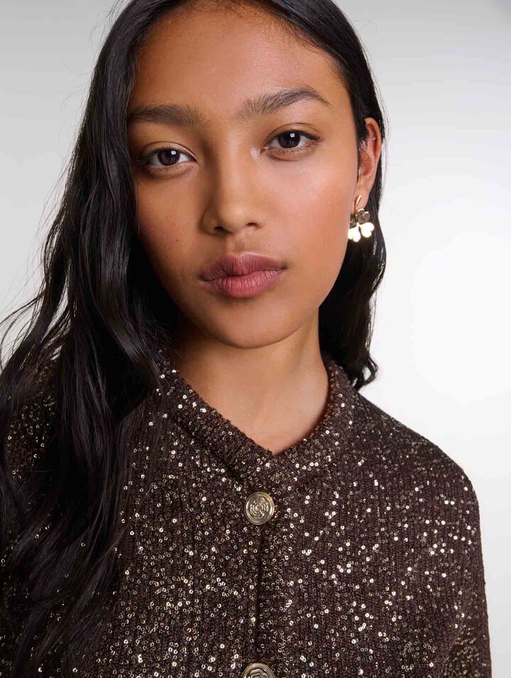 Sequinned cardigan