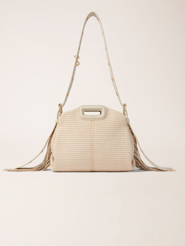 Raffia effect Miss M Mini bag
