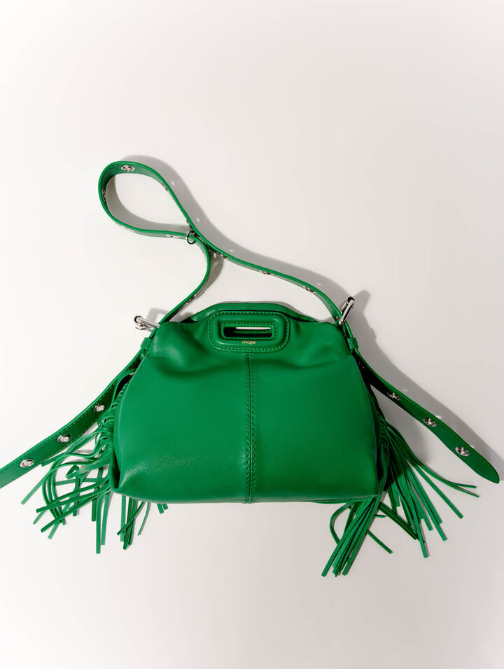 Plain leather mini Miss M bag