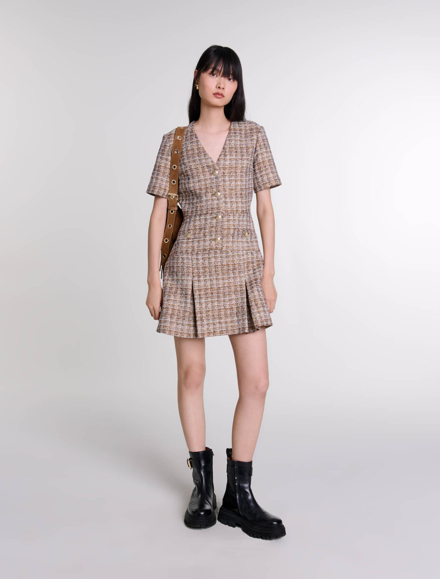 Short tweed dress