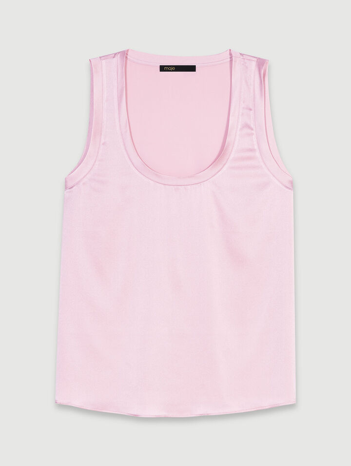 Silk tank top