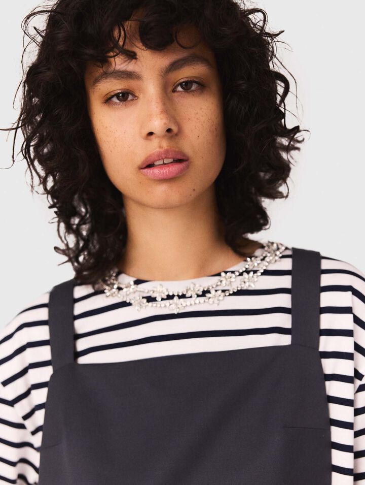 Pinafore strap dress