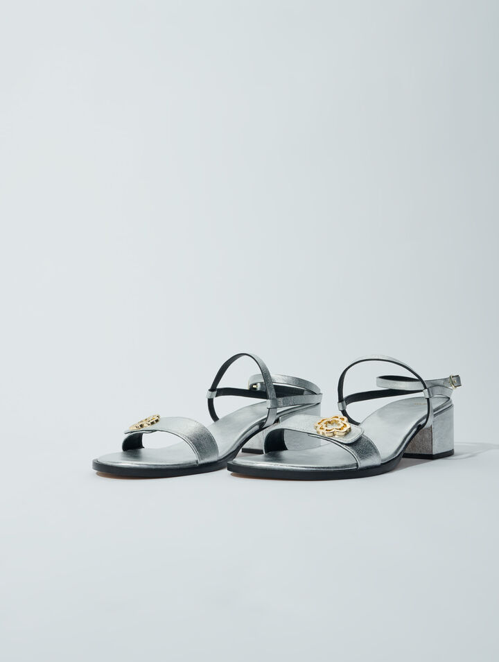 Leather strappy sandals