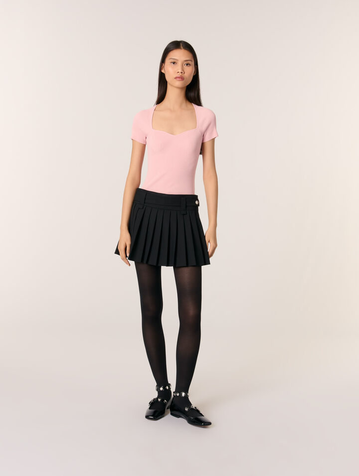 Rib knit top