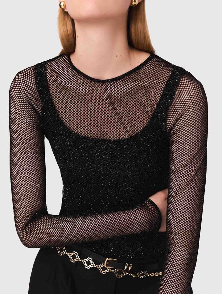Diamanté jersey top