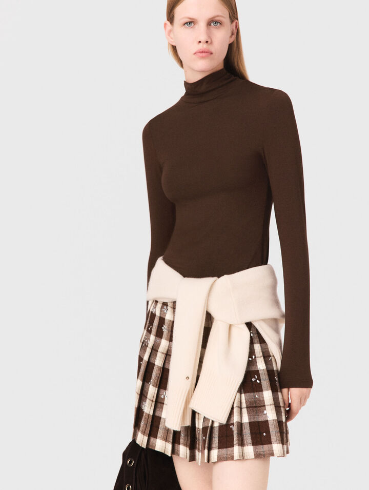 Roll neck T-shirt