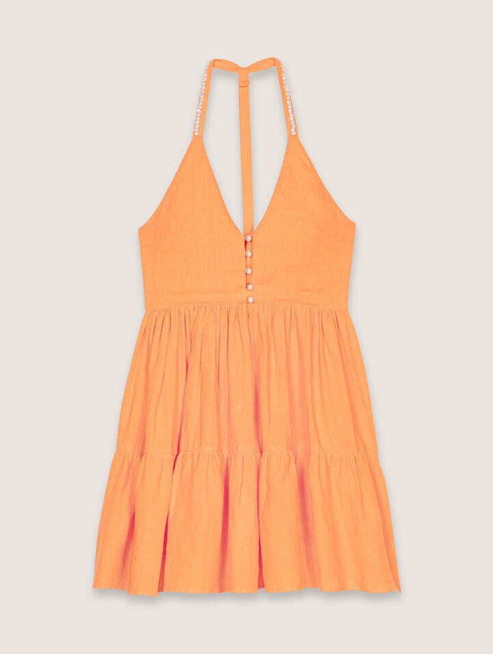 Short linen dress