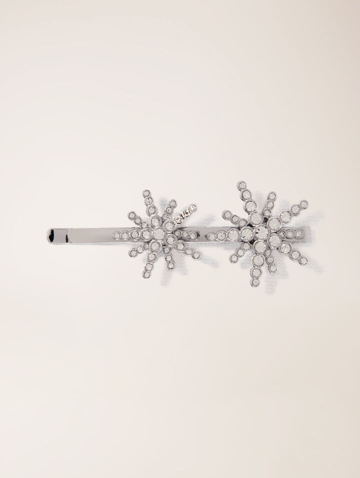 Star rhinestone barrette