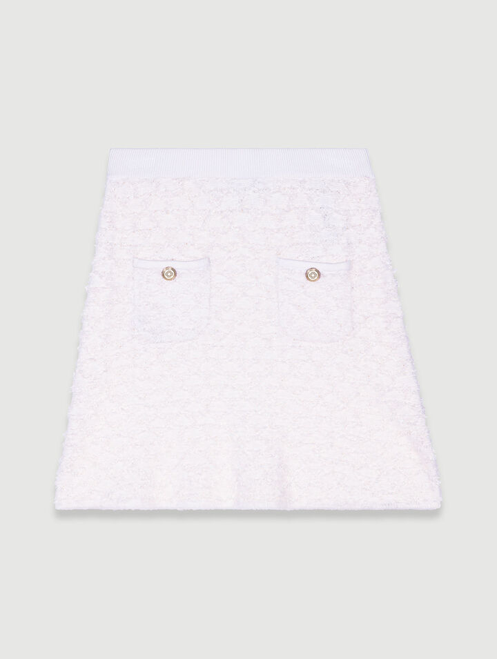 Knit mini skirt