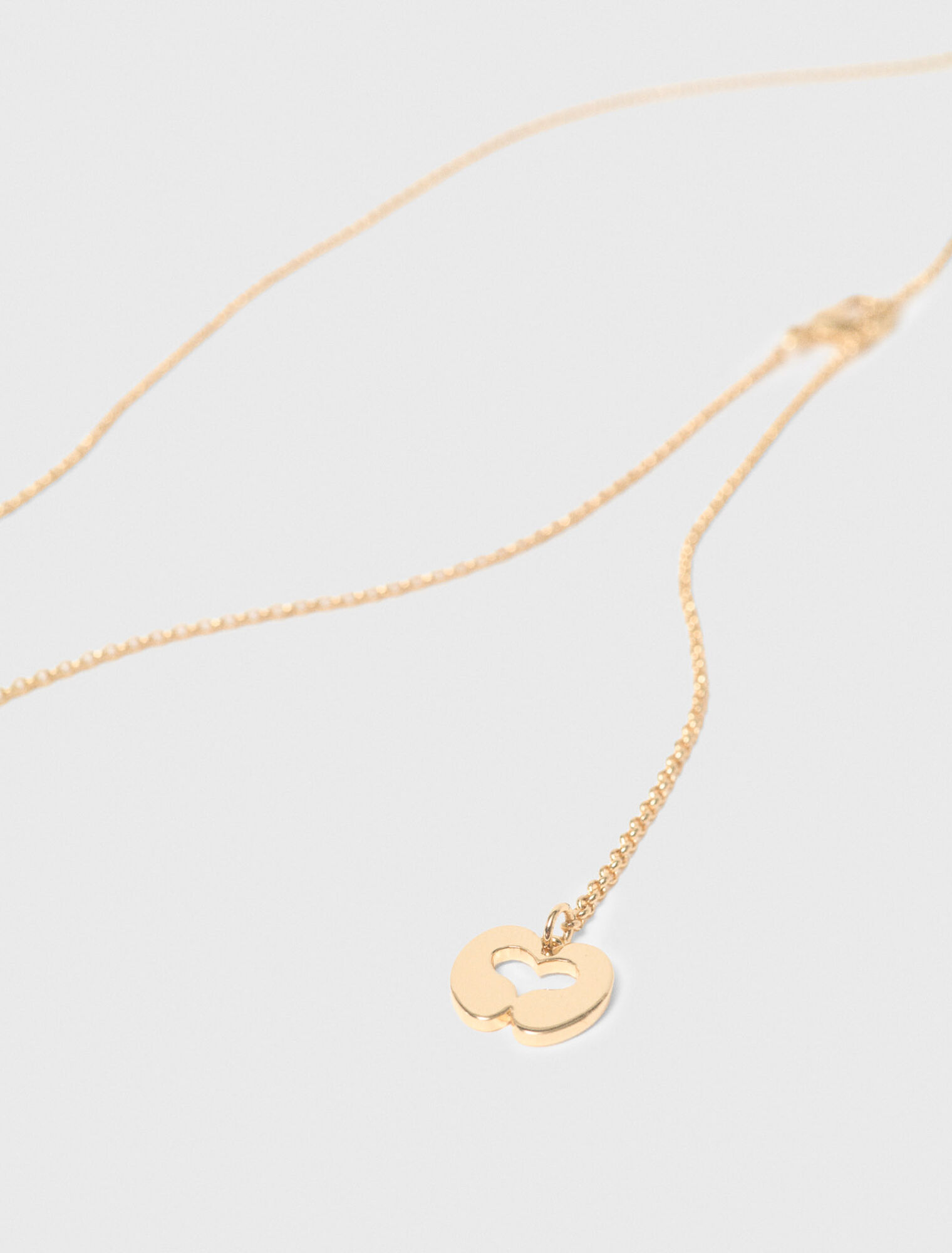 Goldtone necklace with ring details