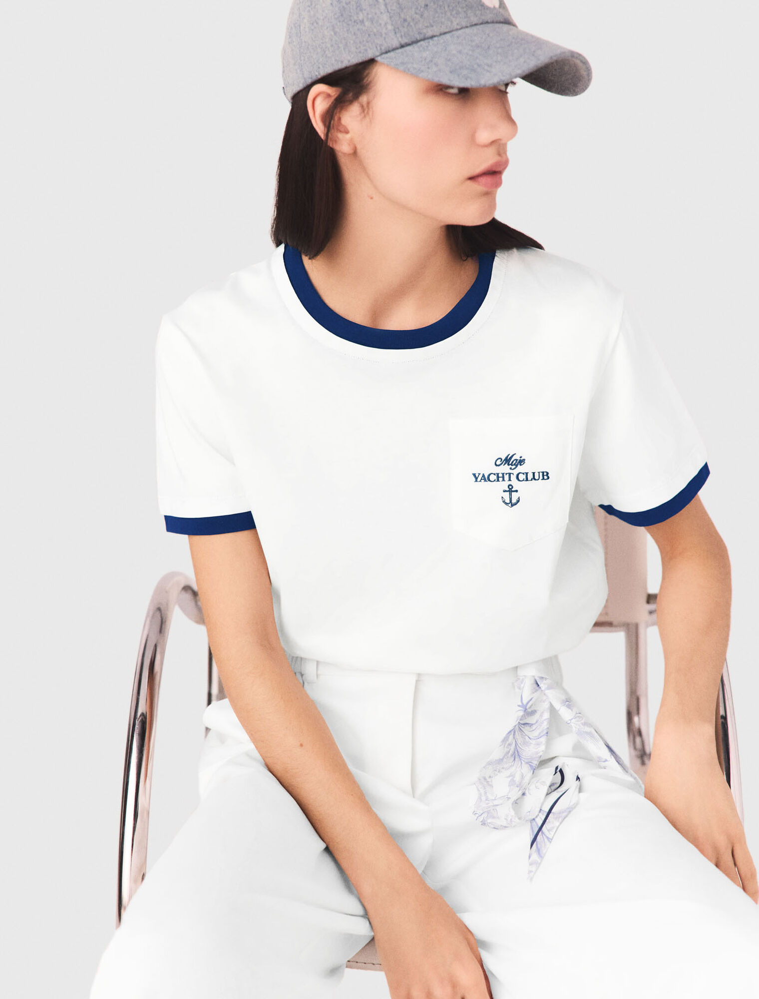 Layered-look T-shirt