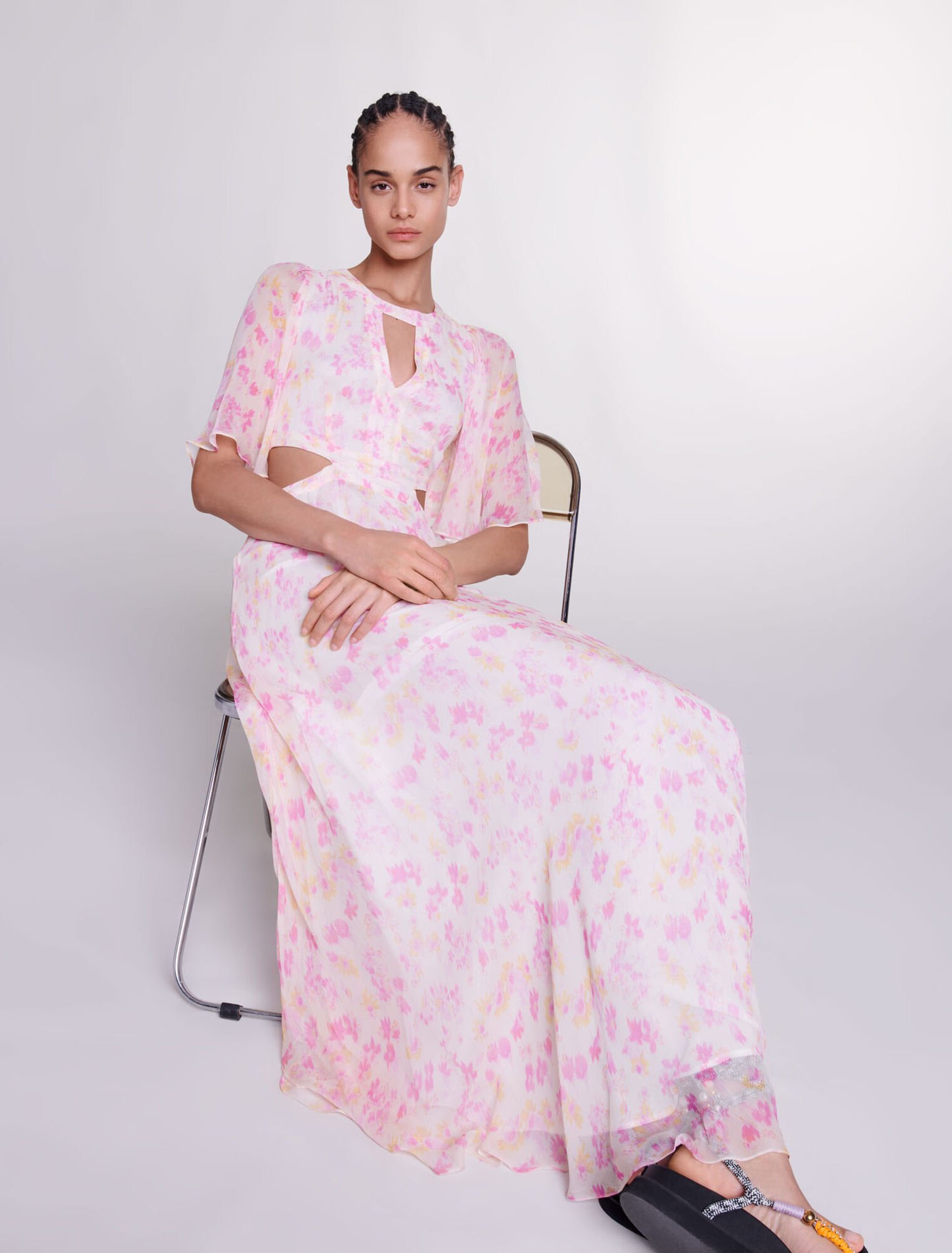 Floral print maxi dress