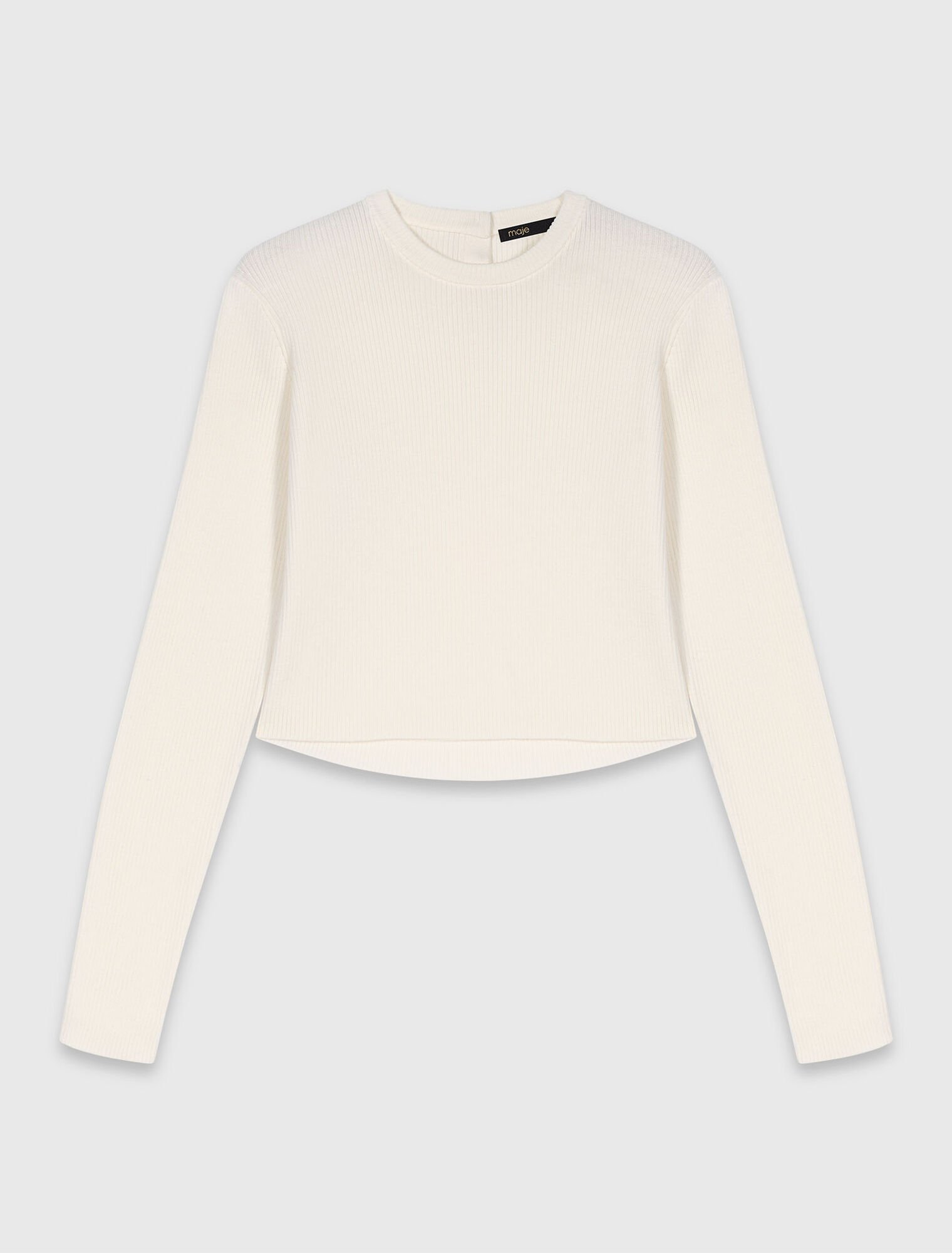 Jumper with jewelled buttons