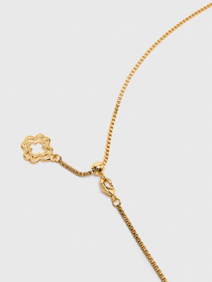 Zodiac sign plaque necklace