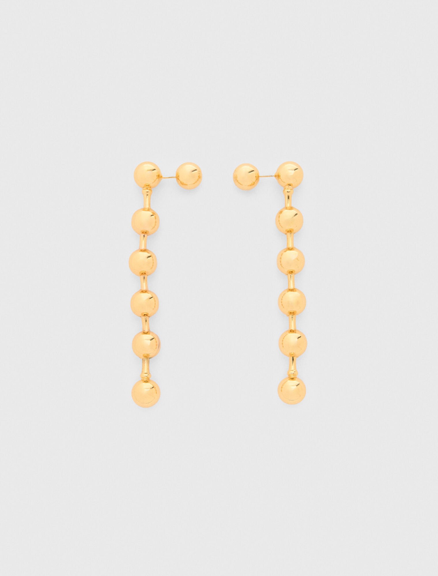 Sphere hoop earrings