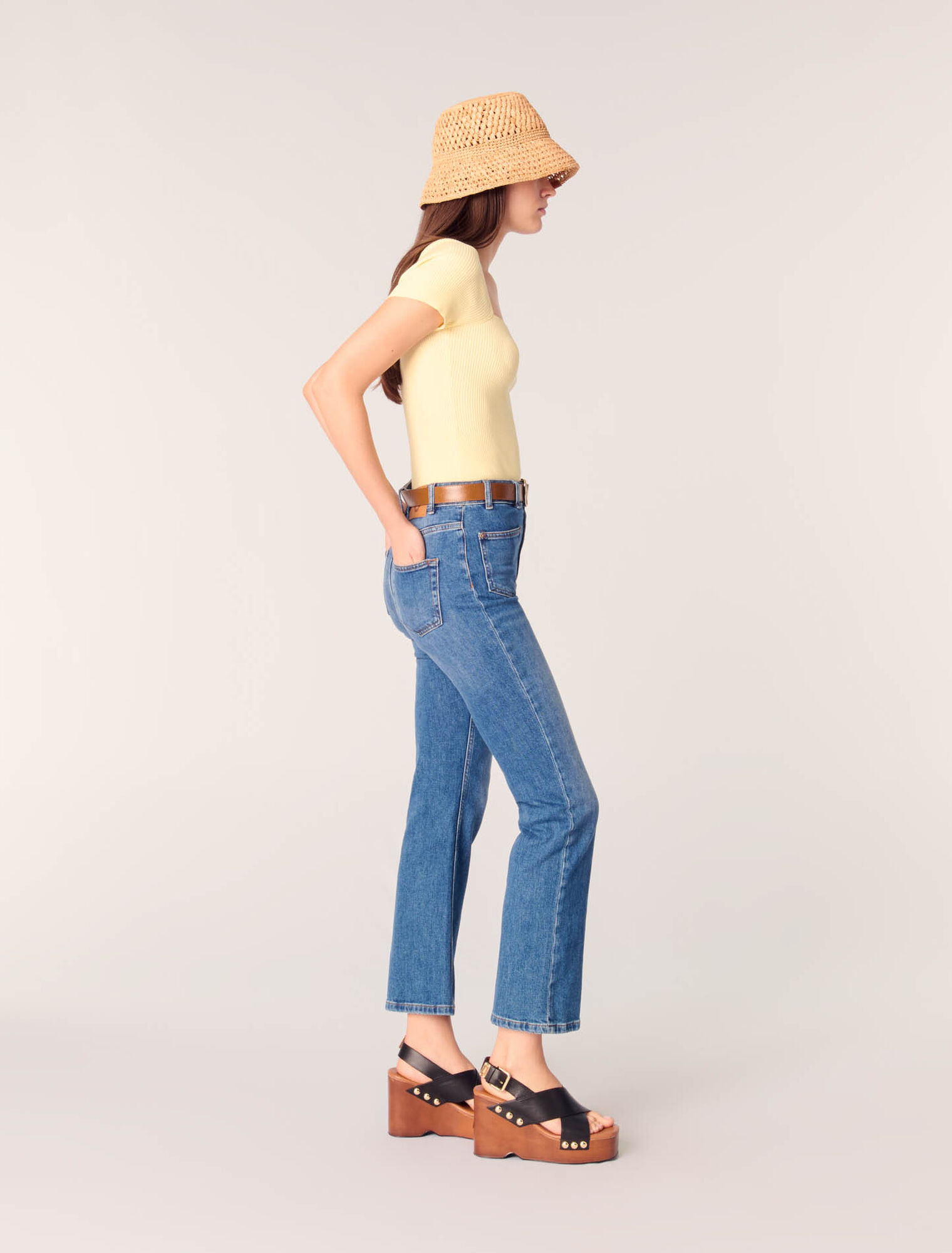 Rib knit top