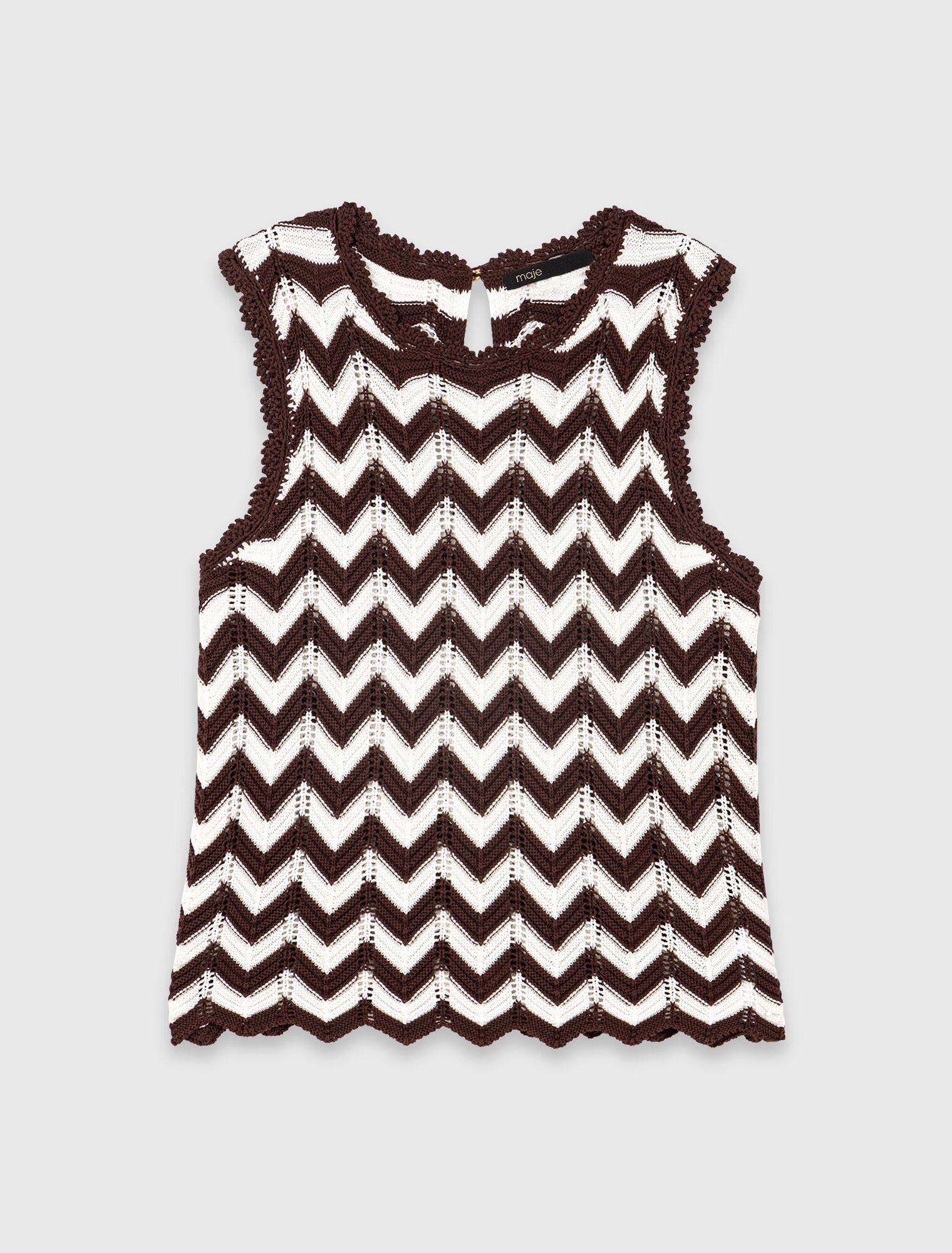 Zigzag crochet top