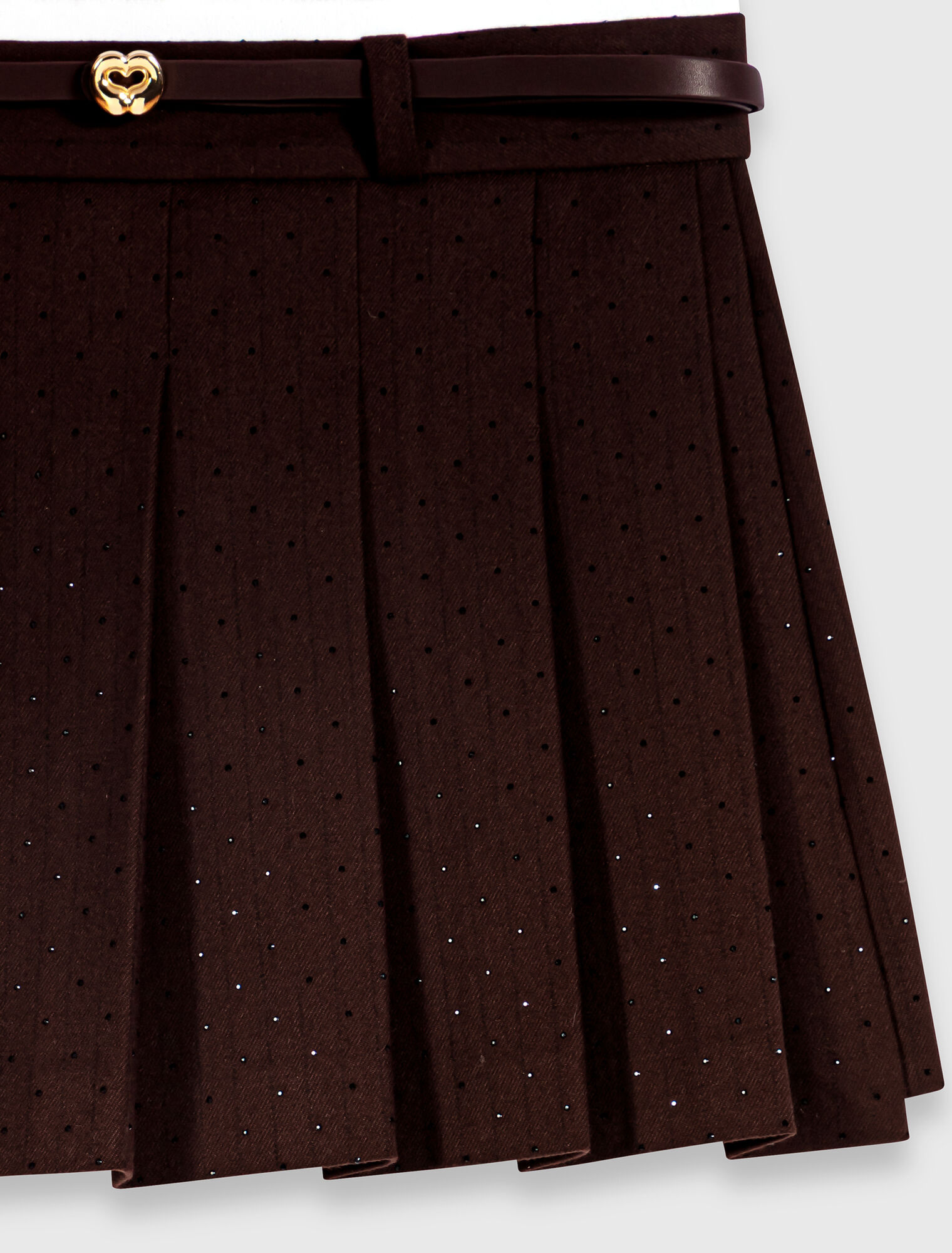 Rhinestone tailored skort