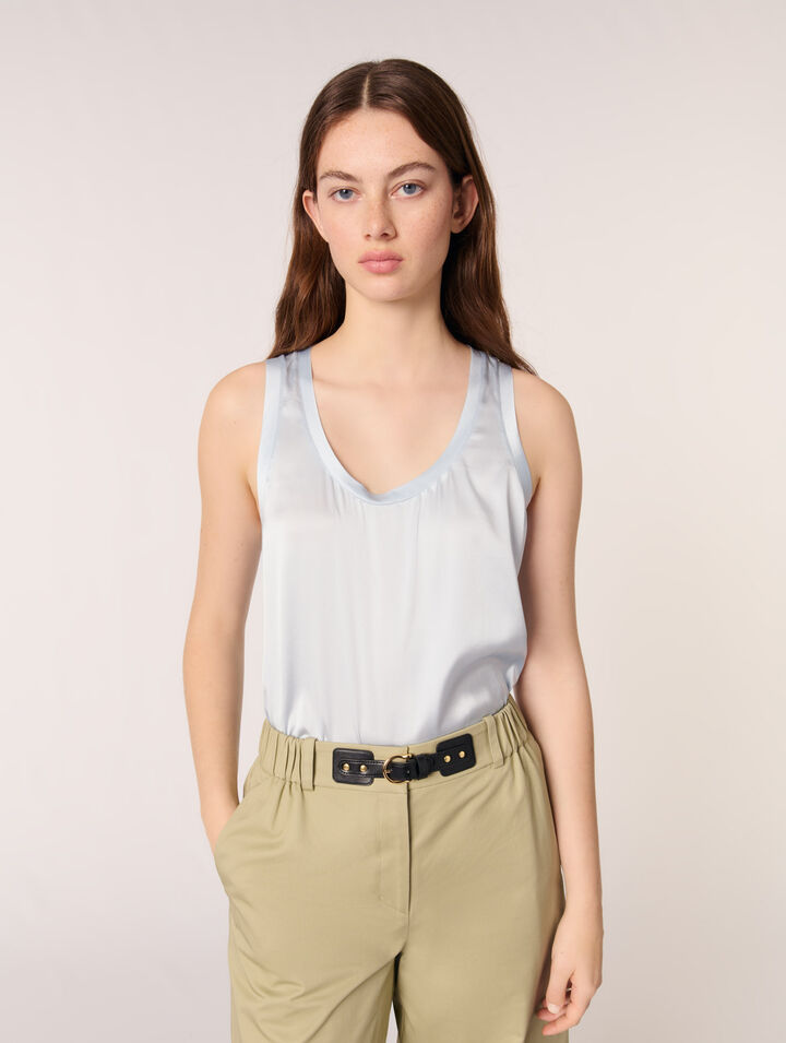 Silk vest top