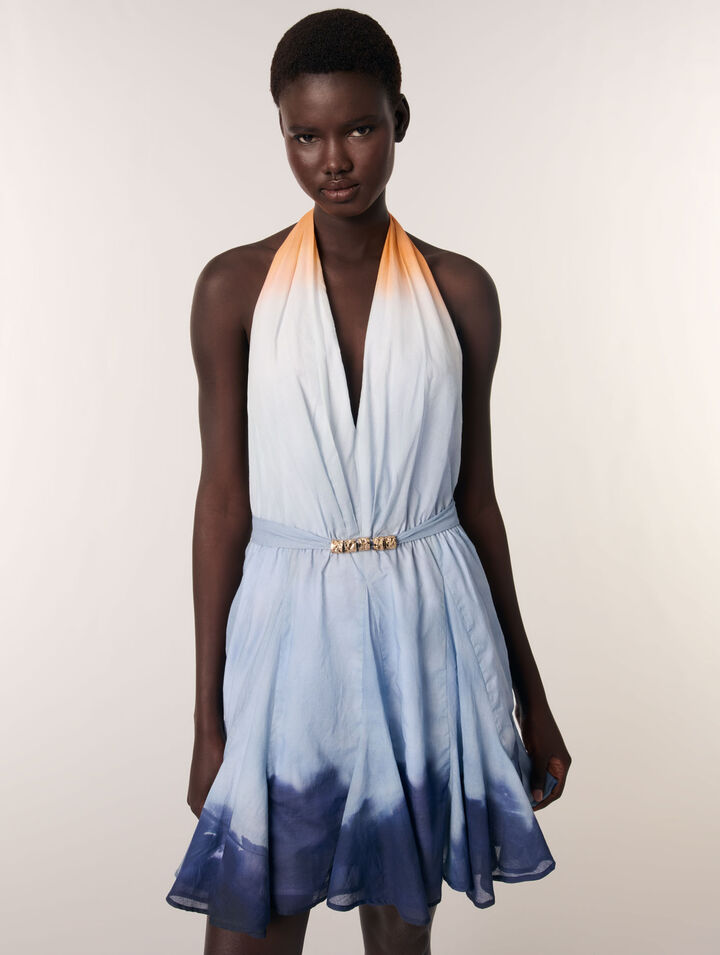 Short tie-dye dress