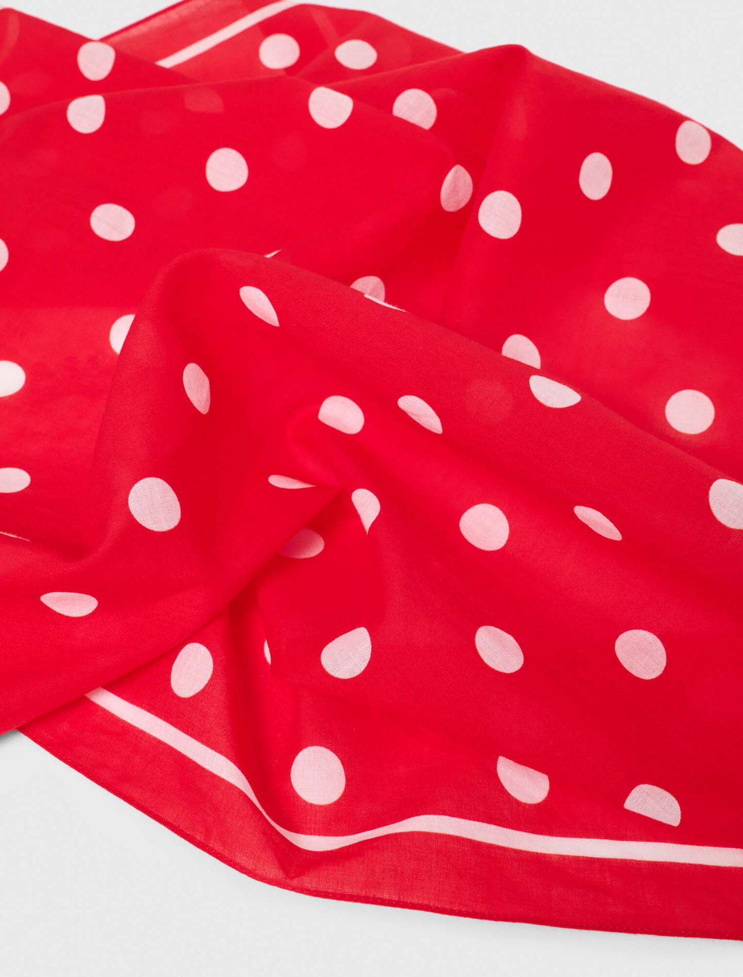 Polka dot cotton bandana