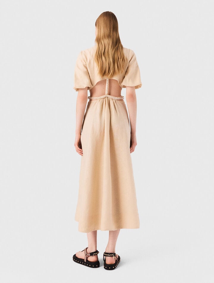 Linen maxi dress