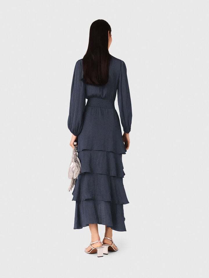 Ruffled maxi dress