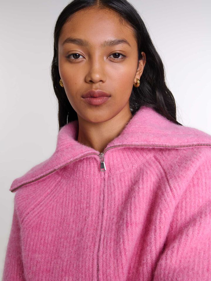 Wool-blend cardigan