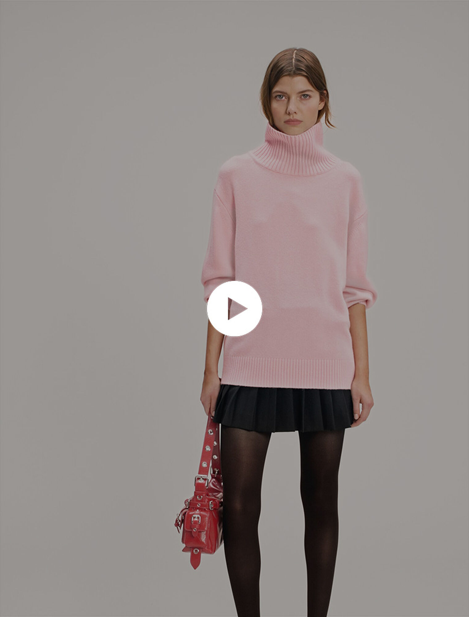 Wool and cashmere roll-neck jumper