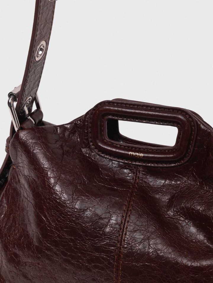 Crackled leather Miss M bag