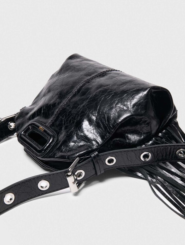 Miss M mini cracked leather bag