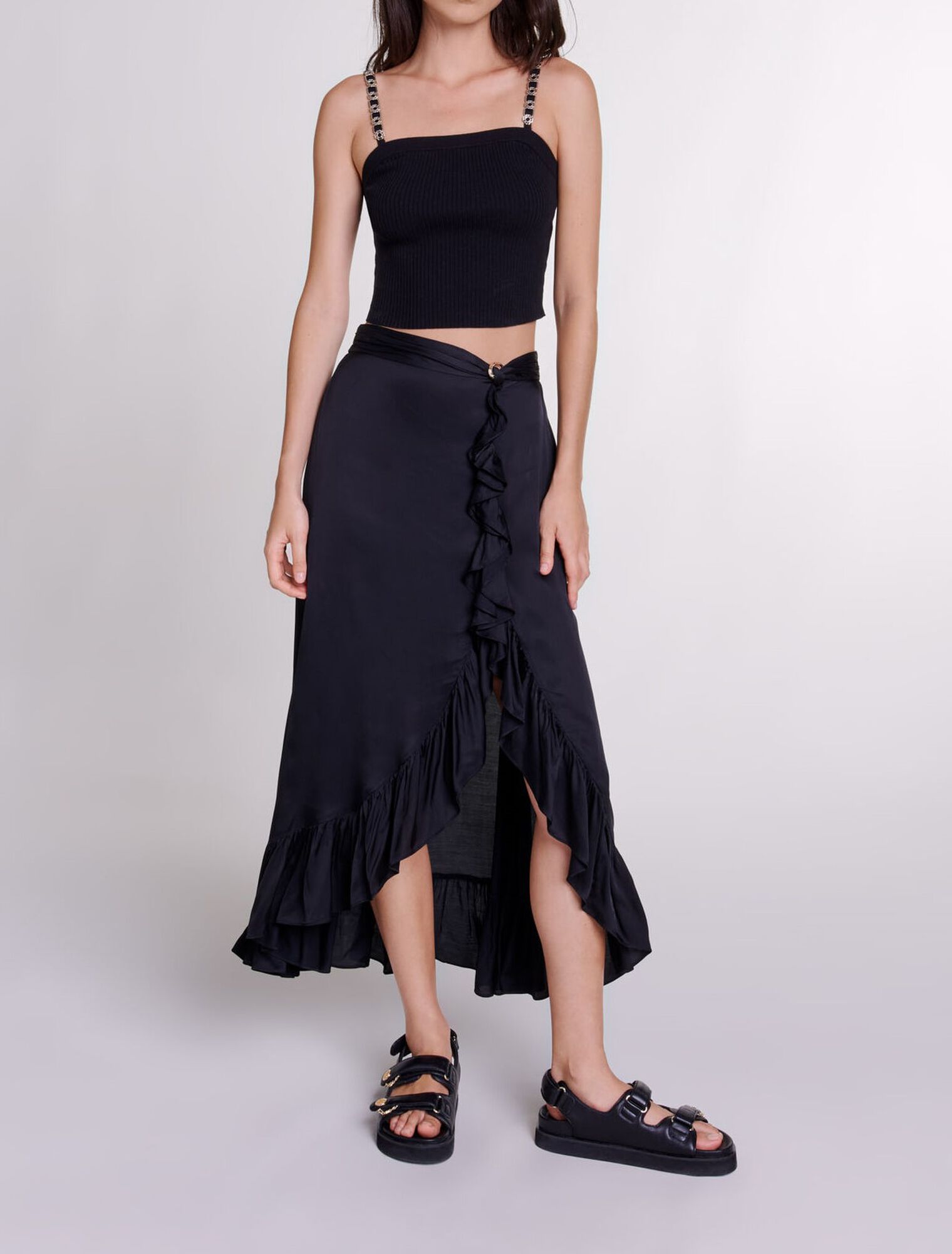 Crop top with removable straps Crop top with removable straps