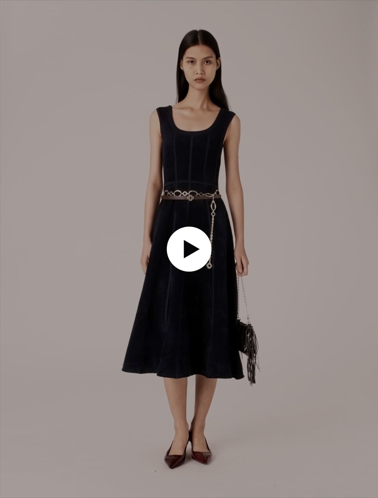 Velvet maxi dress