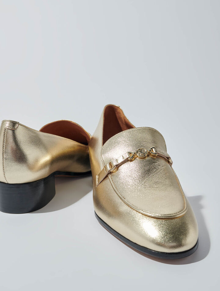 Leather loafers
