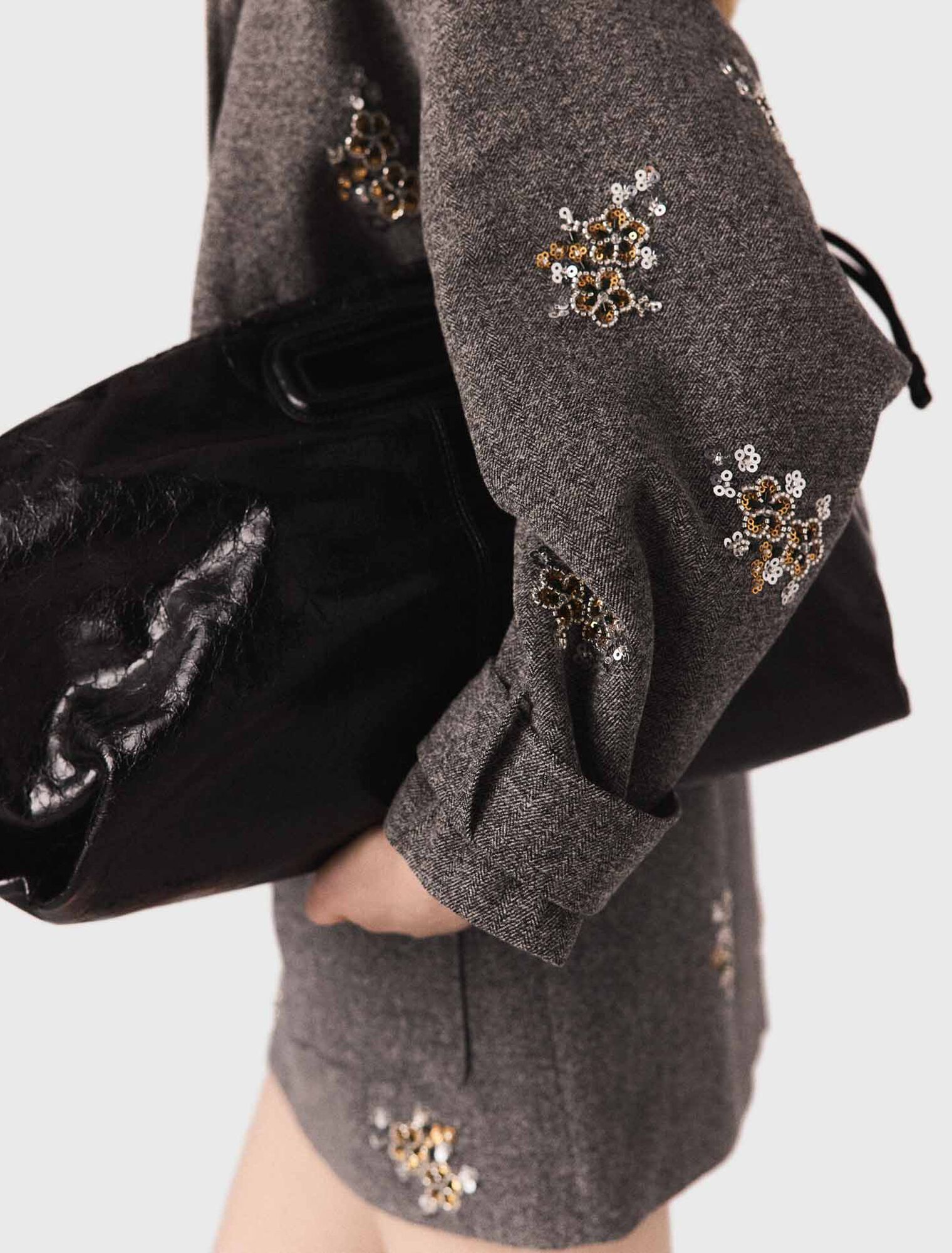 Embroidered bomber jacket