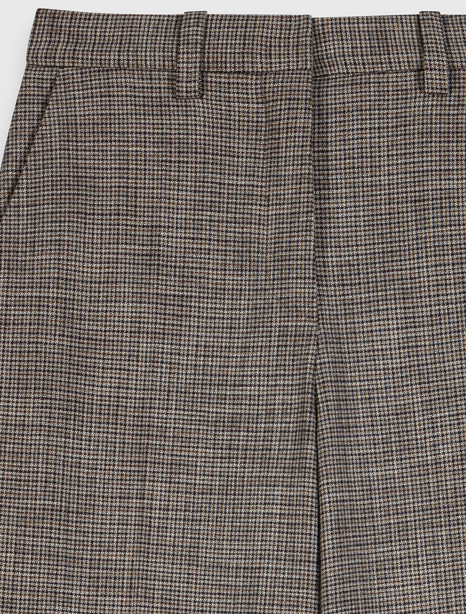 Checked suit trousers