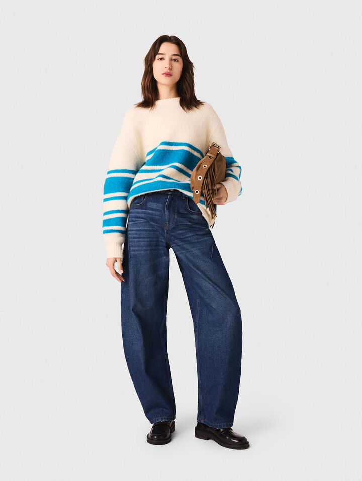 Oversized wool-blend jumper