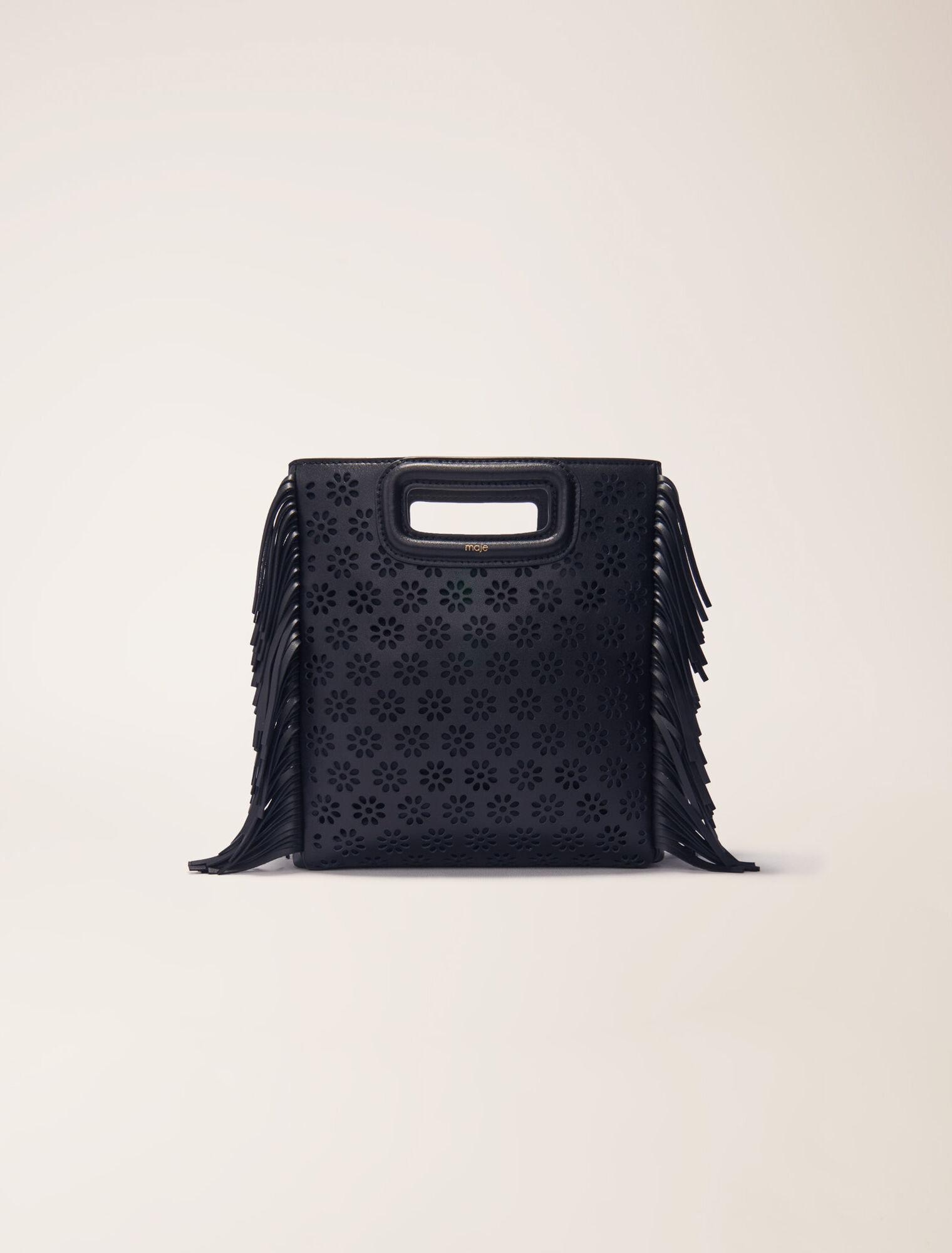 Perforated leather M bag