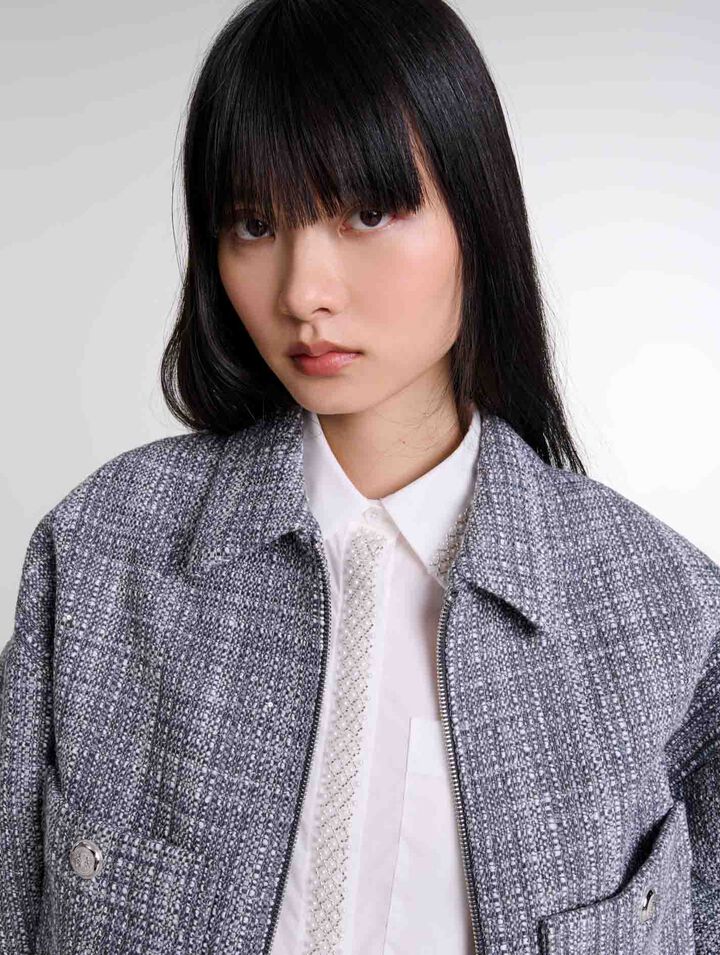 Short tweed jacket