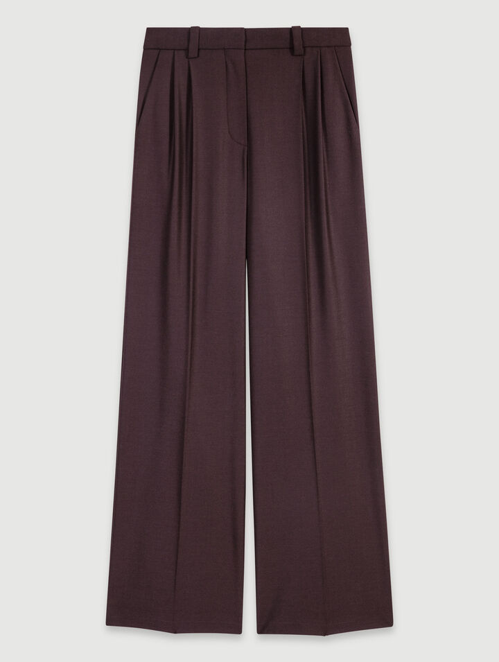 Wide-leg suit trousers