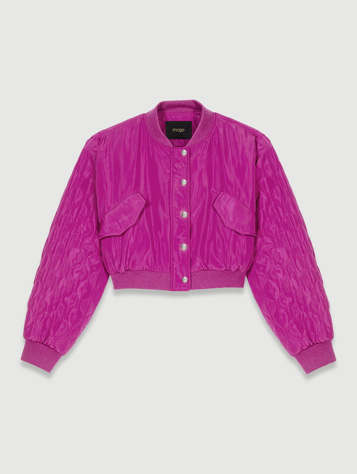 Short bomber jacket