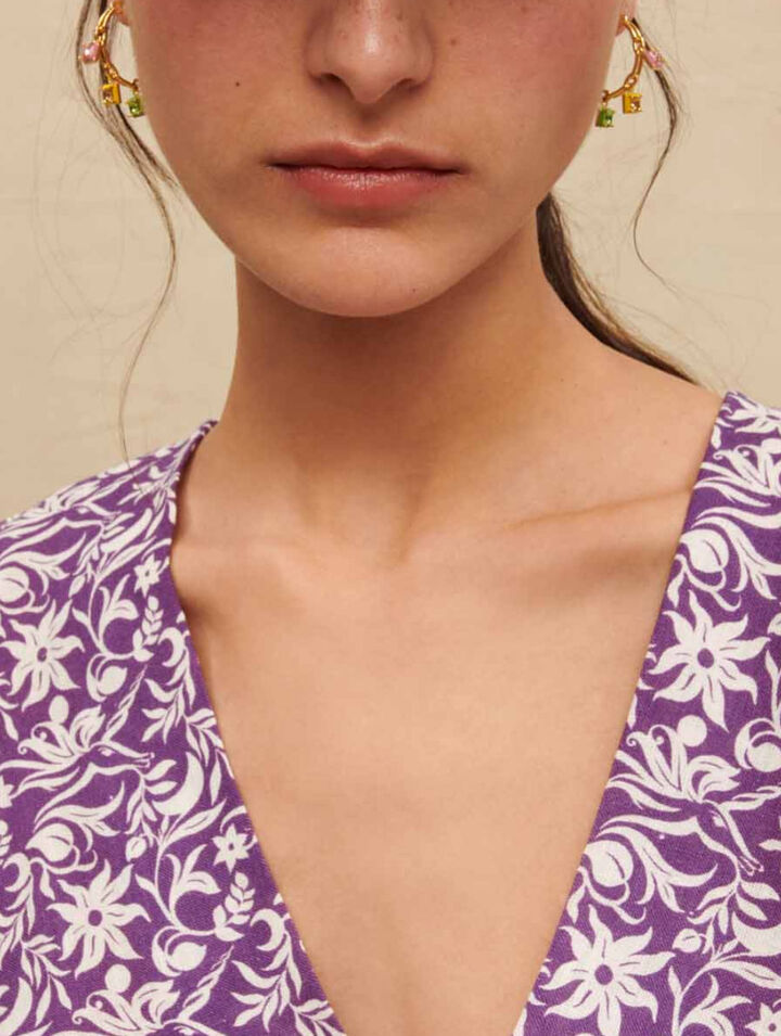 Short top with tie