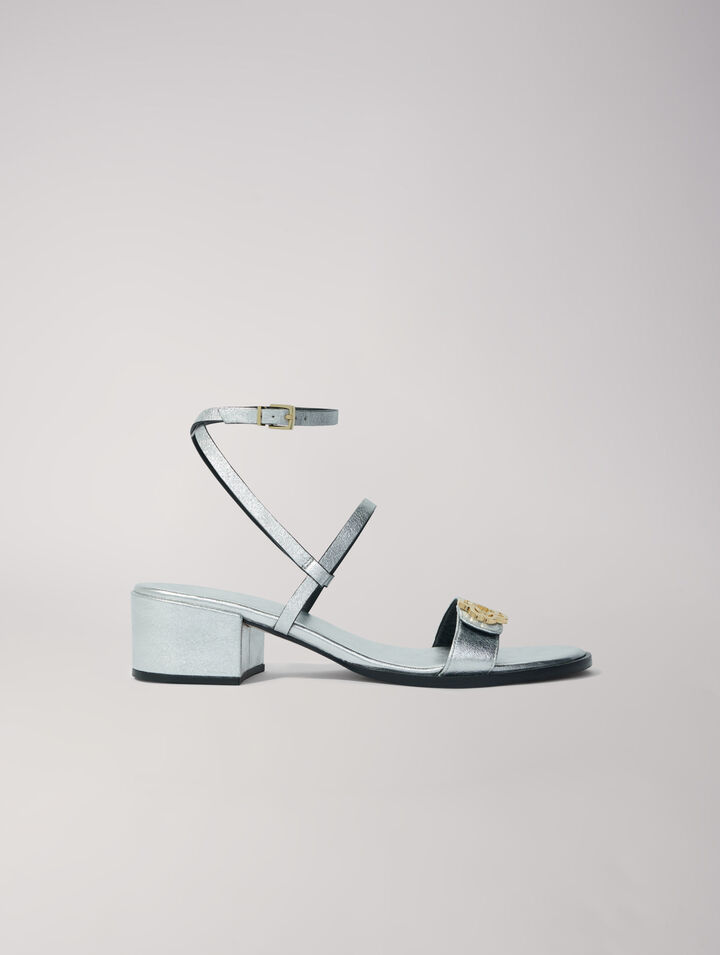 Leather strappy sandals